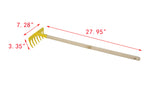 Kids Garden Tool Toy 9 TOOTH RAKE 28 Long Reduced Size Wood Handle Metal Head