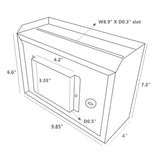 Wallmount Cash Box Desktop Donation Box Mail Suggestion Collection FundrasingBox