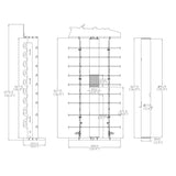 19 X 8 X 39.4" Countertop 18 Pairs Eyewear Display Sunglass Display 15223