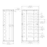 16X10X33.5" Countertop 18 Pairs Eyewear Display Sunglass Display with LED light 15225 Make to Order, 3 Months Lead Time