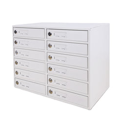 12 Slot Tablet Phone Charging Locker Cabinet USB Secure Metal Station Make to order 90 Day lead time 15231-USB STAYONLOCK