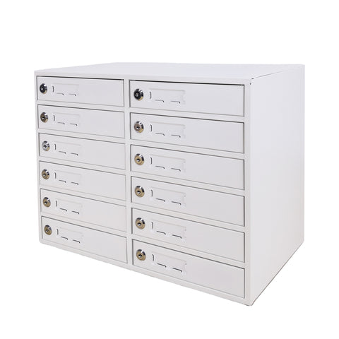 12 Slot Tablet Phone Charging Locker Cabinet USB Secure Metal Station Make to order 90 Day lead time 15231-USB STAYONLOCK