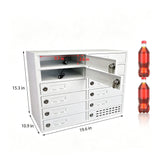 12 Slot Tablet Phone Charging Locker Cabinet USB Secure Metal Station Make to order 90 Day lead time 15231-USB STAYONLOCK
