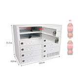 12 Slot Tablet Phone Charging Locker Cabinet USB Secure Metal Station Make to order 90 Day lead time 15231-USB STAYONLOCK