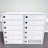 12 Slot Tablet Phone Charging Locker Cabinet USB Secure Metal Station Make to order 90 Day lead time 15231-USB STAYONLOCK
