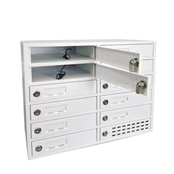 12 Slot Tablet Phone Charging Locker Cabinet USB Secure Metal Station Make to order 90 Day lead time 15231-USB STAYONLOCK