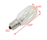 FixtureDisplays? PACK of 10 EXIT SIGN LIGHT BULBS SALT LIGHT REPLACEMENT BULBS, 15 watts T6 tubular 15T6 bulbs, E12 sockets, Candelabra base 110-125V 15236