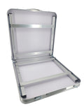 Aluminum Folding Table 4 Foot Adjustable Height Lightweight Portable Table