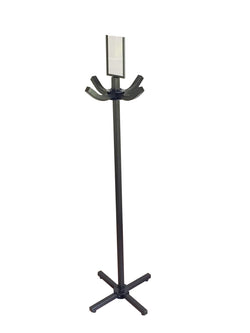 FixtureDisplays Mobile Coat Hanging Rack Table Bed Side Hanger Bag Merchandiser 15238 BLACK