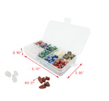 Crystal Quartz,1/2 lb 10 Stone Mix: red/tangerine quartz, amethyst