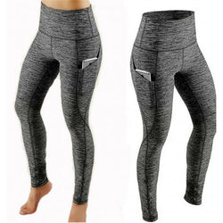 Women's Yoga Pant Running Workout Leggings with Pocket Tummy Control High Waist