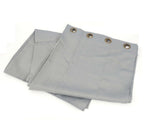 Bedroom Blackout Curtains 2X49 Wide 63 Tall Grey Thick Quality Window Curtains