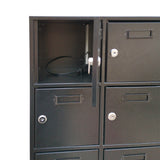 FixtureDisplays?38.8 X 43.6 X 9.4 110V outlet 30 Slot Cellphone Locker Storage Charging Station Class Camp Security No-phone 15249