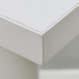 12X12X17-32" Tall Riser Stand Steel Tube White Wood Platform Plant SculptureLamp 15250