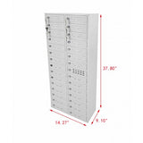 Cellphone Locker Charging Station USB Storage Cabinet Cubbie Secure Deposit Slot Max 5 Watts Per Slot Output 15251 USB
