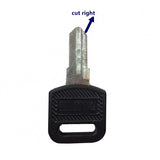 FixtureDisplays® Key Blank for Gen II Lockers 15252-2TIER BLANK RIGHT