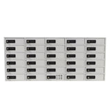 34.8X15.4X9" 30-Slot 5V Outlet Cellphone USB Charging Station Combination Locker 15252-USB-COMBOLOCK