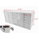 USB Cellphone Locker Smart Device Charging Station School Office 30 Slot Max 5 Watts Per Slot Output 15252-USB