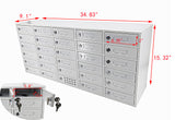USB Cellphone Locker Smart Device Charging Station School Office 30 Slot Max 5 Watts Per Slot Output 15252-USB