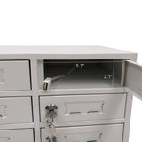 FixtureDisplays? Cellphone Locker Mobilephone Storage Charging Station Camp Work School Classroom 6-Slot, 14.2 Wide X 7.9 Tall X 9 Max 5 Watts Per Slot Output 15253-USB