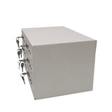 FixtureDisplays? Cellphone Locker Mobilephone Storage Charging Station Camp Work School Classroom 6-Slot, 14.2 Wide X 7.9 Tall X 9 Max 5 Watts Per Slot Output 15253-USB