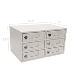 FixtureDisplays? Cellphone Locker Mobilephone Storage Charging Station Camp Work School Classroom 6-Slot, 14.2 Wide X 7.9 Tall X 9 Max 5 Watts Per Slot Output 15253-USB