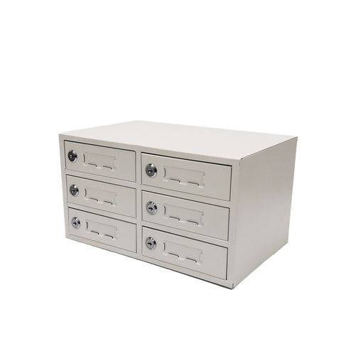 FixtureDisplays? Cellphone Locker Mobilephone Storage Charging Station Camp Work School Classroom 6-Slot, 14.2 Wide X 7.9 Tall X 9 Max 5 Watts Per Slot Output 15253-USB