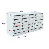 Cell Phone Locker STORAGE Station 5 Slot Assignment Cabinet Mail Slot Metal Box