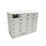 23 Slot USB��Cellphone Locker Storage Charging Station Class Camp Security No-Phone Max 5 Watts Per Slot Output 15257