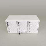 12-Slot Cell Phone Smart Charging Station Locker USB Ports One Plug to Wall Max 5 Watts Per Slot Output 15258-USB