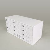 12-Slot Cell Phone Smart Charging Station Locker USB Ports One Plug to Wall Max 5 Watts Per Slot Output 15258-USB