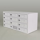 12-Slot Cell Phone Smart Charging Station Locker USB Ports One Plug to Wall Max 5 Watts Per Slot Output 15258-USB