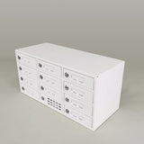 12 Slot Clasp Locker Cellphone iPad Mini Charging Station and Combination Lock