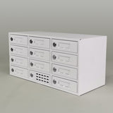 12 Slot Clasp Locker Cellphone iPad Mini Charging Station and Combination Lock