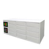FixtureDisplays? 25.9" X 9.1" X 10.4" Secure Cellphone Locker System for Evidence Control with Restricted Access 110V outlet Per Slot 15260-EVIDENCE
