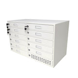 11X2X12" Slot 12Slot Metal Cellphone Locker Cabinet Charge Station iPad Computer Max 5 Watts Per Slot Output 15261
