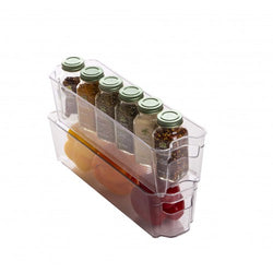 Stackable Plastic Organizer Storage BinsPantry Refrigerator Freezer Hardware