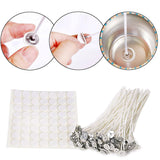 Candle Making Kit Wax DIY Pour Pot Wicks Sticker Holder Cans Fragrance Coloring