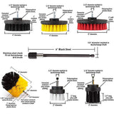 22PCS Drill Brush Attachment Kit with 6  Extension Rod Scrub Pads Cleaner 15285