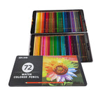 Watercolor Pencils Professional Brush Coloring Books Kids Art Set Kraft Drawing