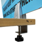 Sneeze Guard C Clamp Support   Edge Clamp Dual Direction Adjustable Work with 1/8 3/4 Material, up to 1.5 Countertop 15289