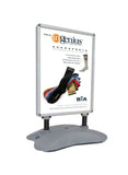 Outdoor Wind Resistant Poster Frame Sign Board Menu Board Sidewalk Marketing Stand 24X32Graphics Two Sided Snap Frame, Fillable with Sand or Concrete 15304