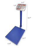 660 Lbs Platform Scale 16X20 Flat Bed Floor Heavy Duty Scale Package Body Pet