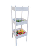 3 Tier Metal Basket Stand Dump Bin Floor Display Rack 15307