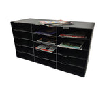 Construction Paper Storage Bin 15 Slot File Organizer Office Classroom 32X13X17 15316