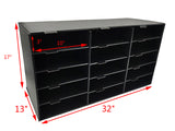 Construction Paper Storage Bin 15 Slot File Organizer Office Classroom 32X13X17 15316