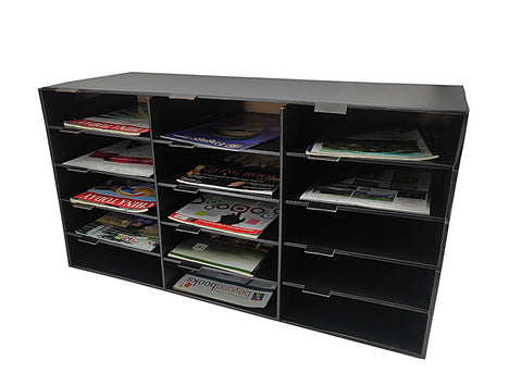 Construction Paper Storage Bin 15 Slot File Organizer Office Classroom 32X13X17
