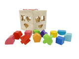 Educational Wooden Shape Sorter Cube Pre Kindergarten Toy Toddler