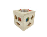 Educational Wooden Shape Sorter Cube Pre Kindergarten Toy Toddler