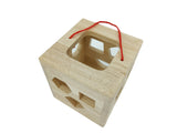 Educational Wooden Shape Sorter Cube Pre Kindergarten Toy Toddler